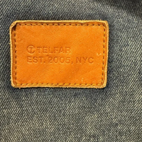 Telfar Medium Denim Tote Bag - Picture 5 of 12